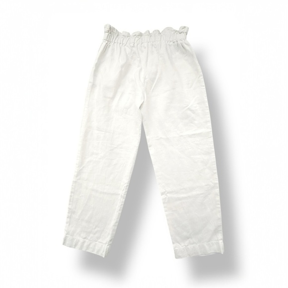 Zara | Girls’ Linen Blend Paper Bag Pants (10) 🤍 - Picture 4 of 6